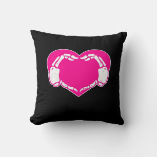 Heart Skeleton Hands Gothic Valentijn Classic Kussen