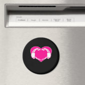 Heart Skeleton Hands Gothic Valentijn Classic Magneet (Insitu (Vaatwasser))