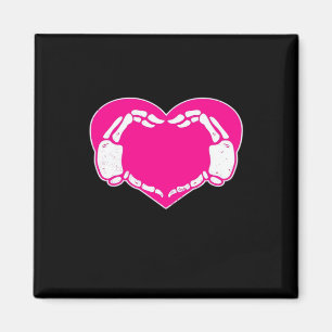 Heart Skeleton Hands Gothic Valentijn Classic Magneet