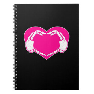 Heart Skeleton Hands Gothic Valentijn Classic Notitieboek