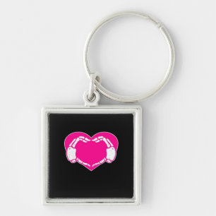 Heart Skeleton Hands Gothic Valentijn Classic Sleutelhanger