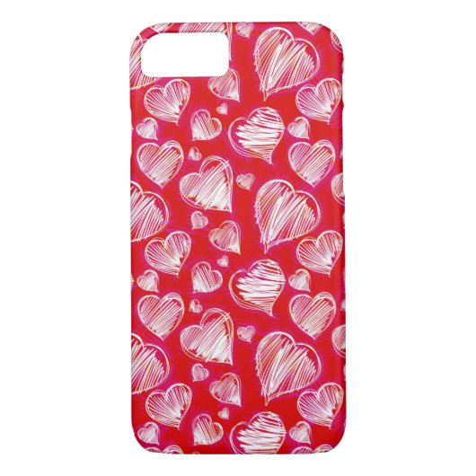 Heart Sketch Case-Mate iPhone Case (Achterkant)