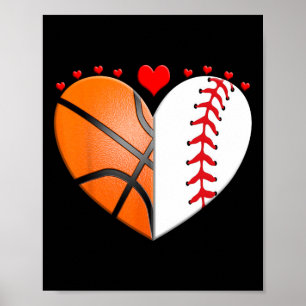 Heart Sketll Verkoop Valentijnsdag Sportliefhebber Poster