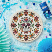 💀🎉Heart & Skullware Día de los Muertos Papieren Bordje (Feest)