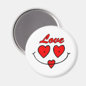 Heart Smiley Face Magneet (Voorkant / Achterkant)