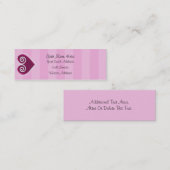 Heart Snoep Skinny Profile Card Mini Visitekaartje (Voorkant / Achterkant)