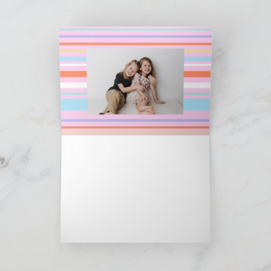 Heart Snoep Valentijnsdag Photo Holiday Card Feestdagen Kaart (Binnen)