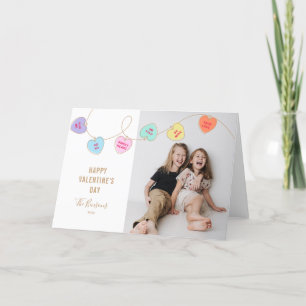 Heart Snoep Valentijnsdag Photo Holiday Card Feestdagen Kaart