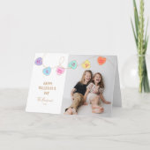 Heart Snoep Valentijnsdag Photo Holiday Card Feestdagen Kaart (Voorkant)