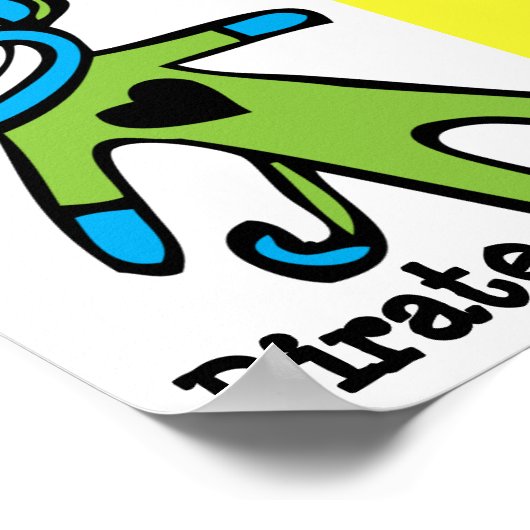 Heart Sock Monkey-Poster Poster (Hoek)