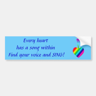 Heart Song Bumpersticker
