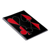 Heart Spade Diamond Club Notitieboek (Rechterzijde)