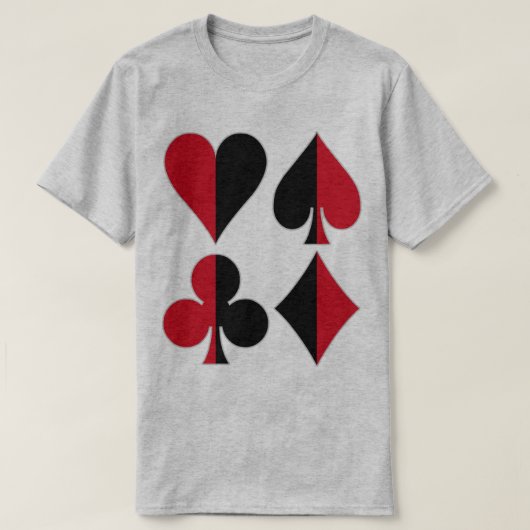 Heart Spade Diamond Club T-shirt (Design voorkant)