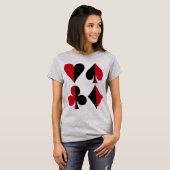 Heart Spade Diamond Club T-shirt (Voorkant volledig)