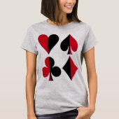 Heart Spade Diamond Club T-shirt (Voorkant)