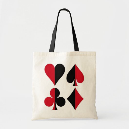 Heart Spade Diamond Club Tote Bag (Voorkant)