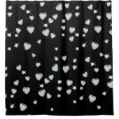 Heart Sparkle Diamonds Douchegordijn (Voorkant)