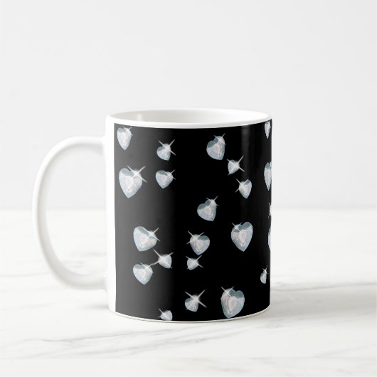 Heart Sparkle Diamonds Koffiemok (Links)