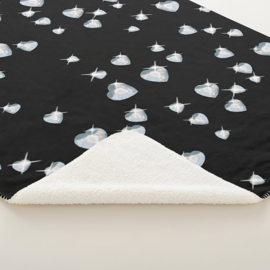 Heart Sparkle Diamonds Sherpa Deken (3/4)