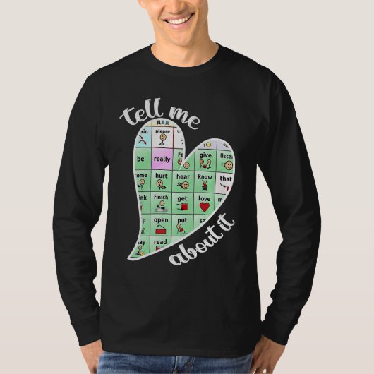 Heart Speech Language Pathologist Words Matter Spe T-shirt (Voorkant)