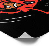 Heart Speelling American Football Valentijnsdag Sp Poster (Hoek)