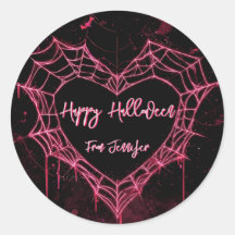 Heart Spider Web Roze Gotische Meisjes Halloween