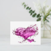 Heart Splash Briefkaart (Staand voorkant)