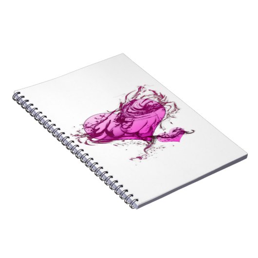 Heart Splash Notitieboek (Rechterzijde)