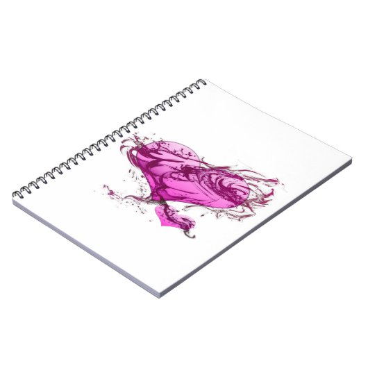 Heart Splash Notitieboek (Linkerzijde)