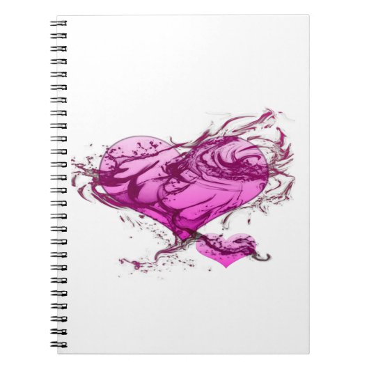 Heart Splash Notitieboek (Voorkant)