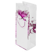 Heart Splash Wijn Cadeautas (Voorkant Gekanteld)