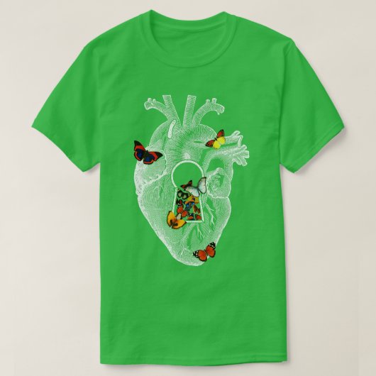 Heart Spring Butterfly beroemd gemaakt door Tobe F T-shirt (Design voorkant)