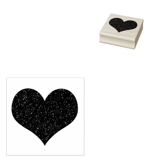 Heart Stamp Rubberstempel (Gestempeld)