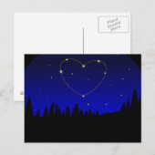 Heart Star Constellation Briefkaart (Voorkant / Achterkant)