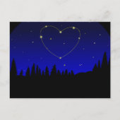 Heart Star Constellation Briefkaart (Voorkant)