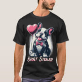Heart Stealer - Dapper Franse Bulldog met ballon T-shirt (Voorkant)