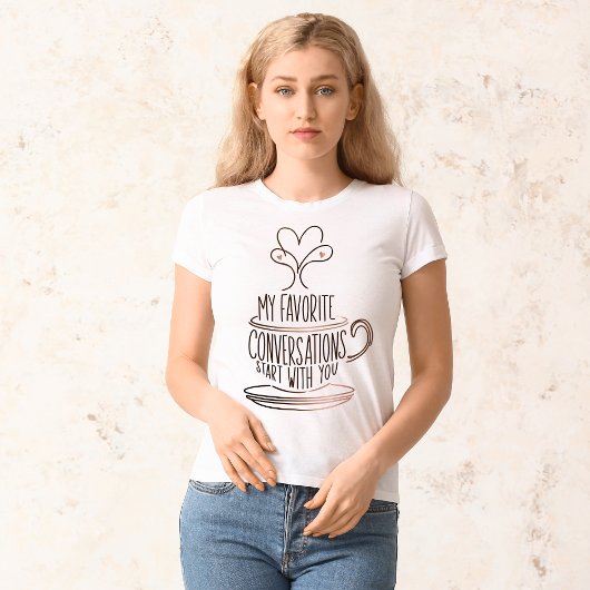 Heart Steam Coffee Mom - Tijdloze Moederdag ArtT T-shirt