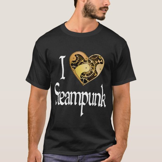 Heart Steampunk - Donker T-shirt (Voorkant)