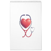 Heart & Stethoscoop Notebook | Medical School & Nu Kalender (Hoes)