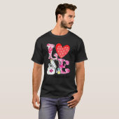 Heart Stethoscope Cute Love Nursing Valentine Day T-shirt (Voorkant volledig)