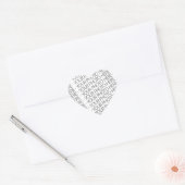 Heart Sticker, je foto hier Hart Sticker (Envelop)