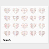 Heart Sticker omhoog en weg (Vel)