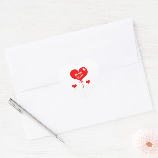 Heart Stickers | Personalized Craft Decals (Envelop)