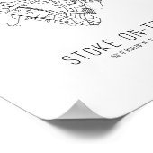 Heart Stoke-on-Trent City Map (Verenigd Koninkrijk Poster (Hoek)