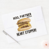 Heart Stopper Vierkante Sticker (Envelop)