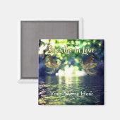 Heart Stream - Gouden Kolibries Magneet (Voorkant / Achterkant)