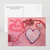 Heart Sugar Cookies door Gourmet-behandelingen van Briefkaart (Voorkant / Achterkant)
