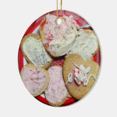 Heart Sugar Cookies, speciaal voor Kerstmis Keramisch Ornament (Links)