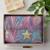 Heart Sun Stars Swirls Whimsical Decoupage Tissuepapier (Geschenk)