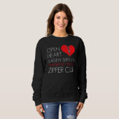 Heart Surgery Zipper Club Member Trui (Voorkant volledig)